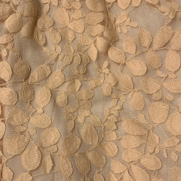 FREE‎ PEOPLE NWOT Floral Mesh Lace Dress in Peach - Picture 11 of 15